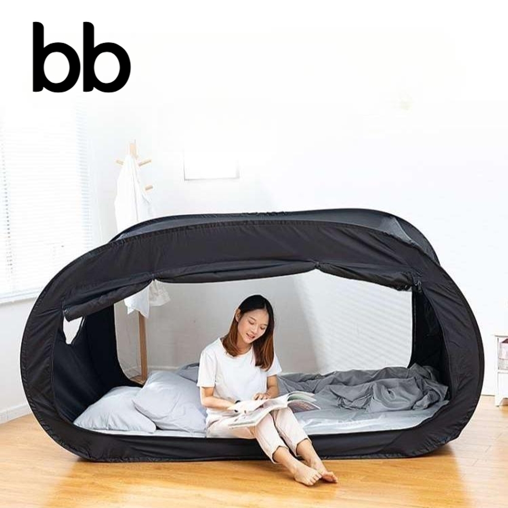 암막텐트 벙커침대 모기장 원터치 집안 접이식 1인용 더블 침대용 흰색 - 상세 이미지 2