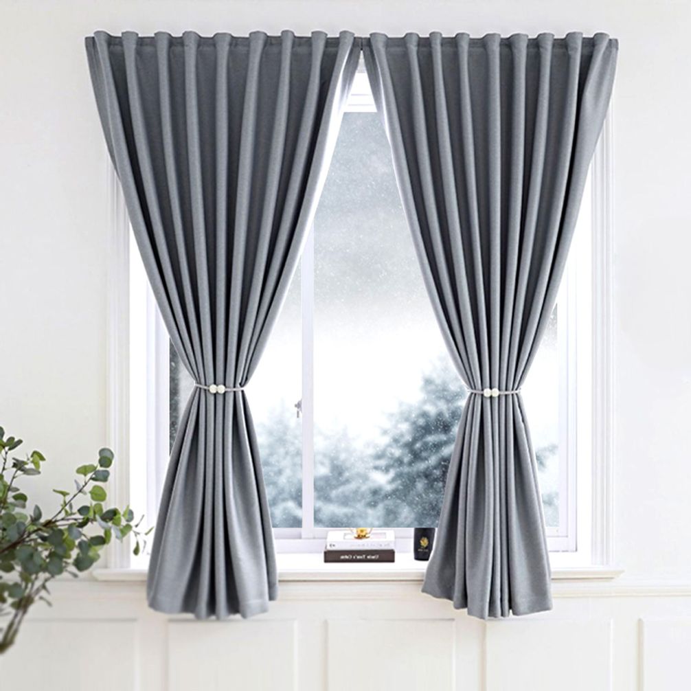 찍이 암막 커튼 방풍 거실 원룸 무타공 커텐 150x 250 작은창 창문 붙이는