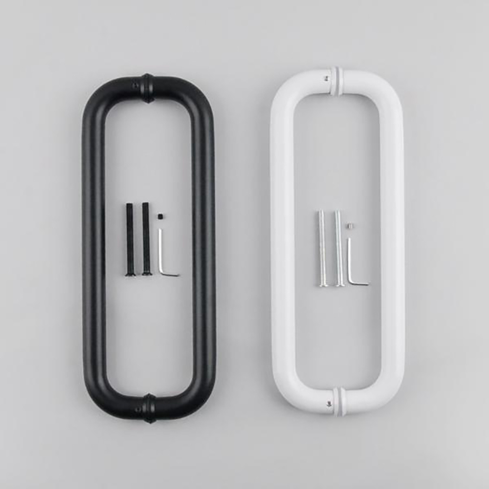 VCB 강화도어 손잡이 원형 마주 스텐 25 파이 옵션 선택 340P 가구 인테리어