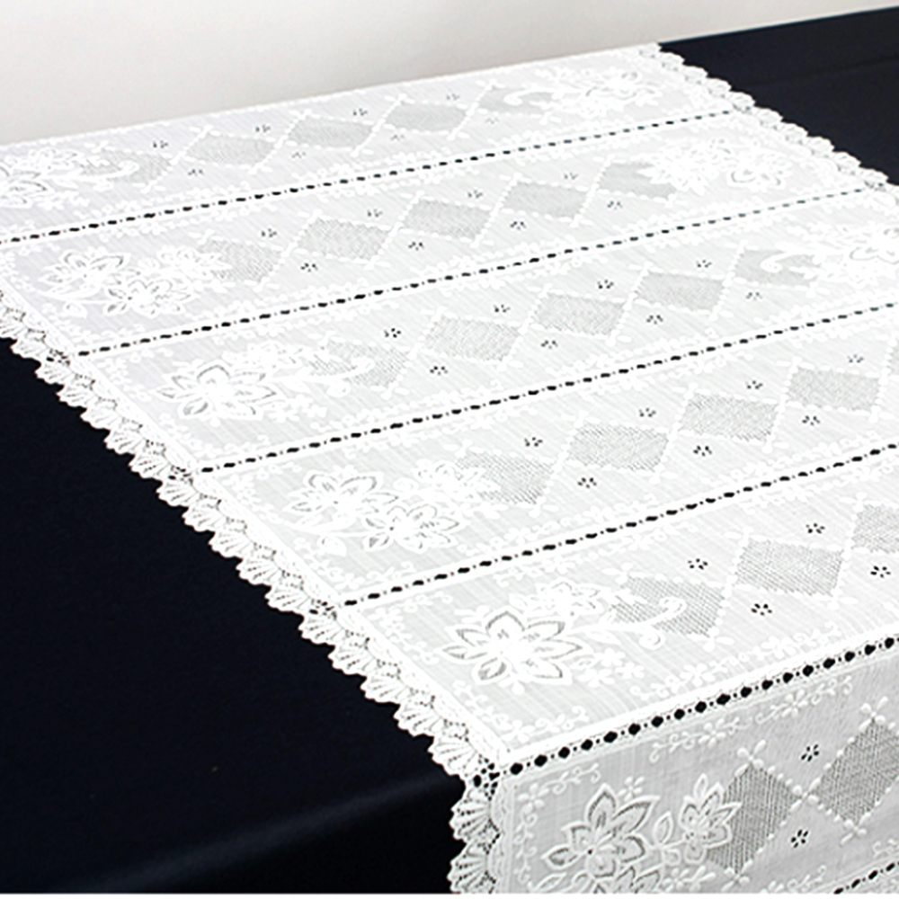 레이스 식탁보 장식 커버 테이블 러너 식탁보에 파티 장소 우리집 거실 탁자 주방 선반