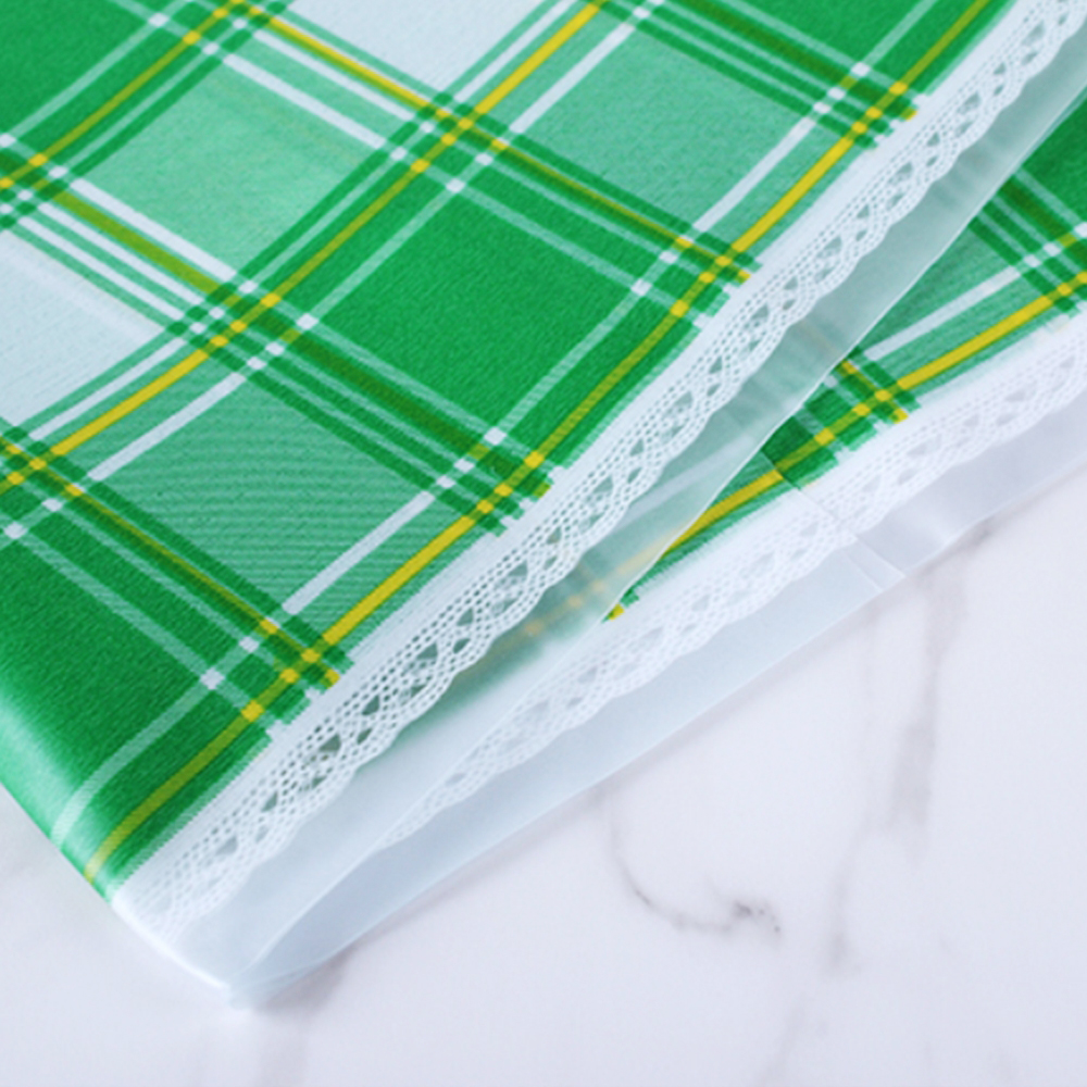 식탁보 레이스 거실 캠핑 매트 방수 테이블보 체크 야외 빅사이즈 오염 방지