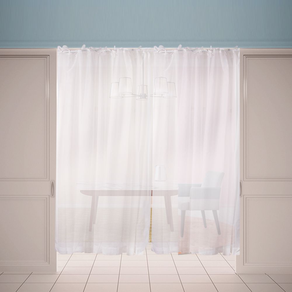 창문 커튼 가리개 바란스 가림막 쉬폰