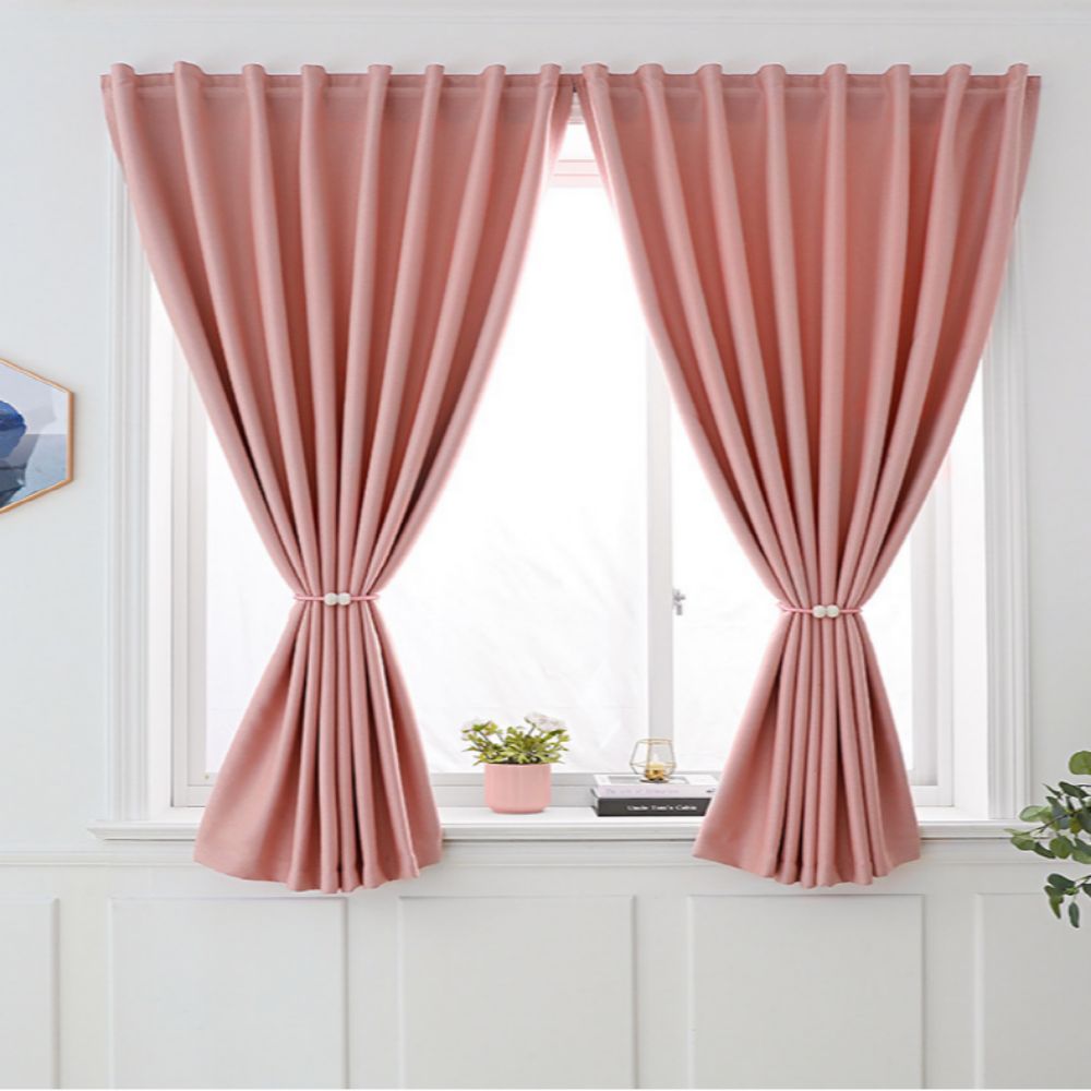 붙이는 암막 커튼 커텐 거실 린넨