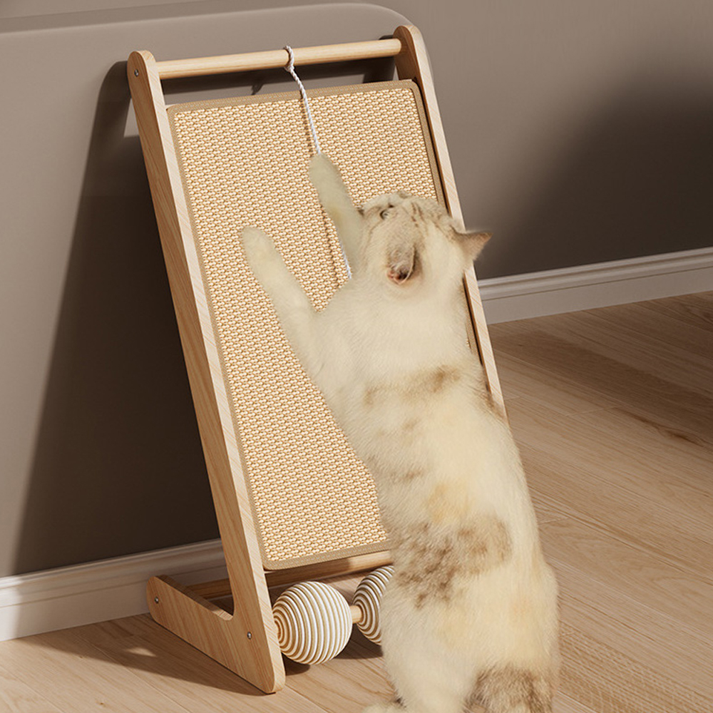 개과천선 어몽드 로드 고양이 스크래쳐 수직 원목 고양이 반려묘 - 상품 이미지