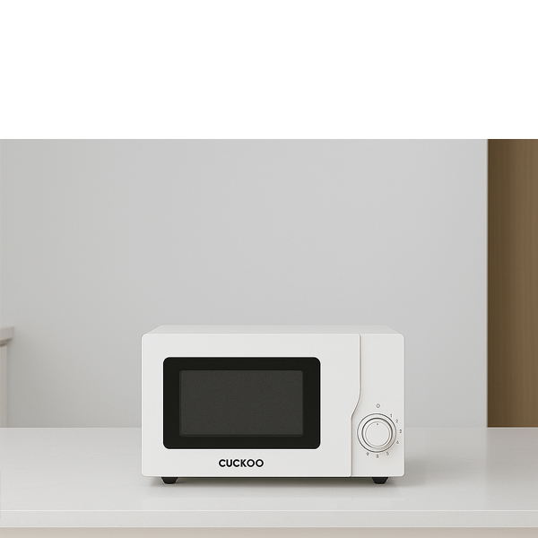쿠쿠 소형(20) 전자레인지 미니 전자렌지 클린 코팅 회전 가열 심플 화이트 R2
