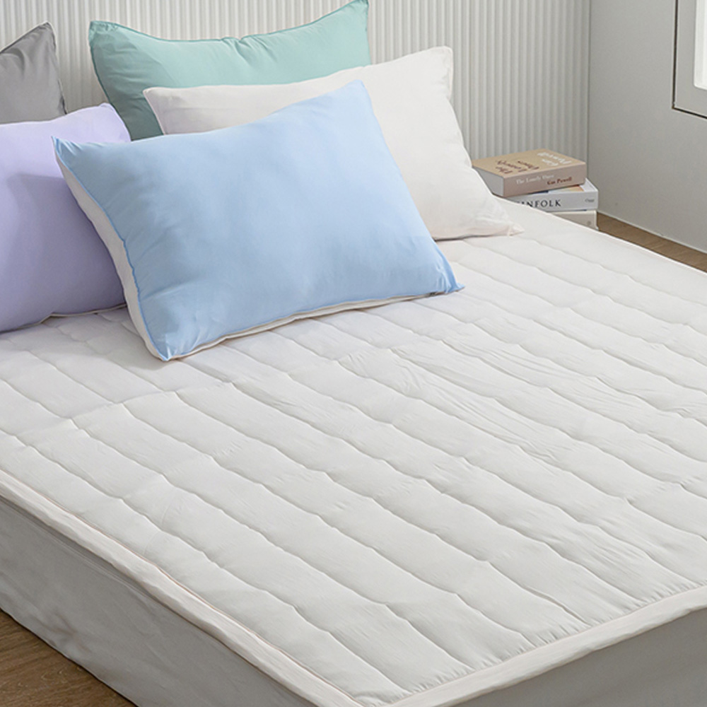 해피니 침대 패드 클린 마이크로 모달 밴딩 퀸 Q (크림) 매트 퀸침대 퀸매트 퀸패드