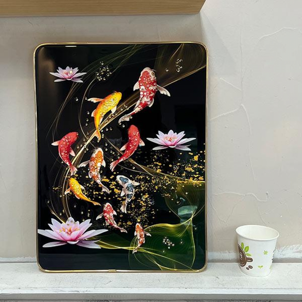 큐빅 액자 30x 40( 물고기) 가구 인테리어 소품 퍼즐 - 메인 이미지