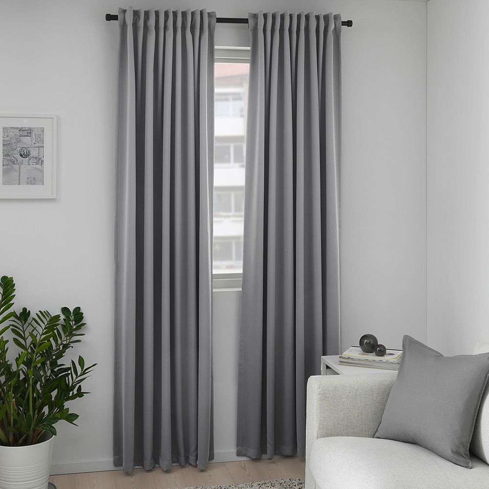 굿나잇 암막 커튼 1plus1(2장) 거실 방풍 큰창문 암마커튼 암막큰창