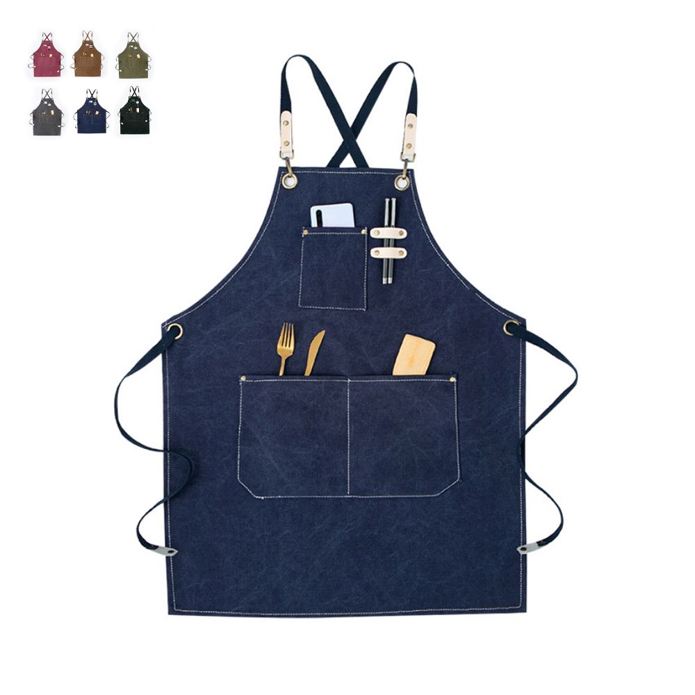 바리스타 앞치마 공방 주머니 작업용 방수 바리스타앞티마 미술 목공