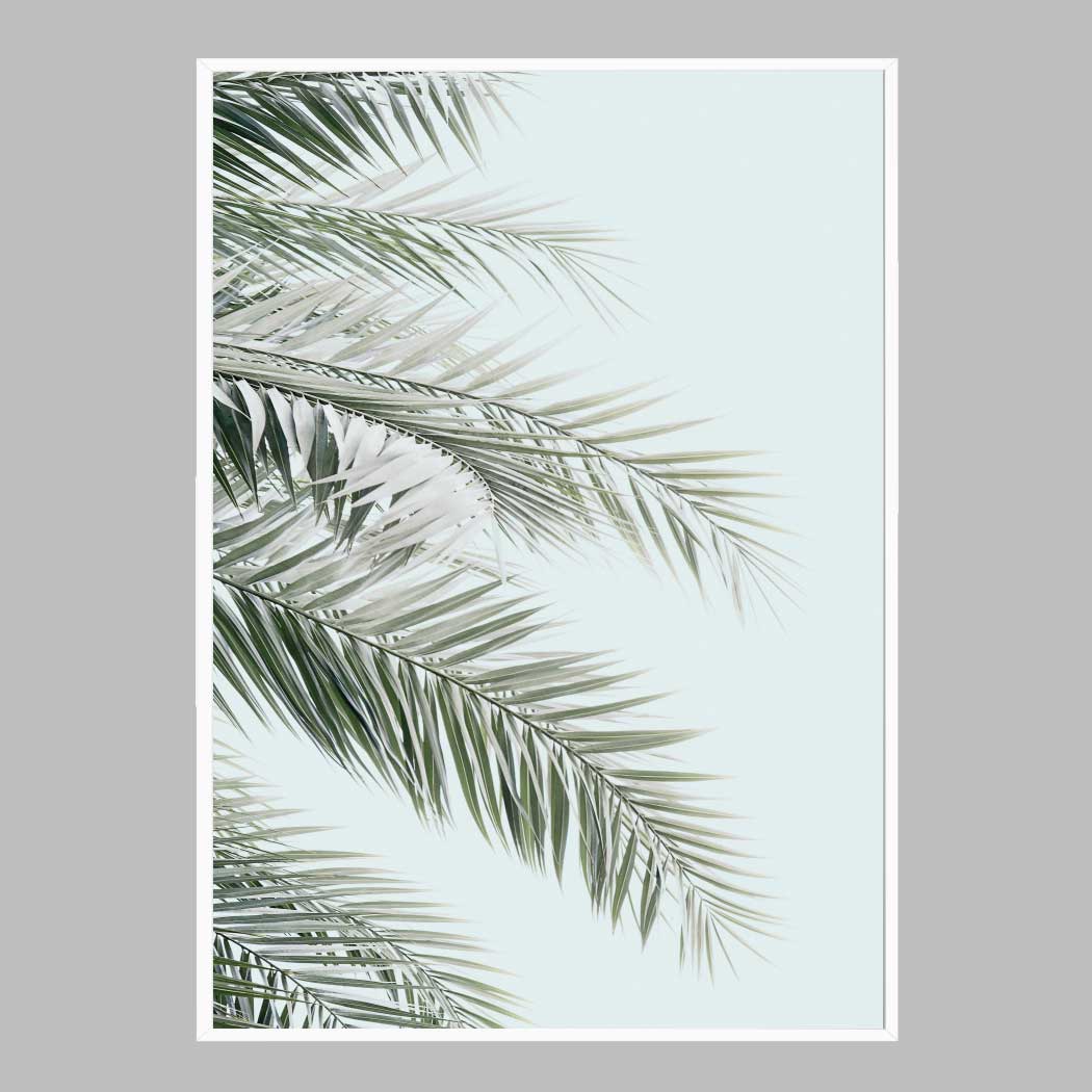슬림 인테리어 액자 Blue Palms A2 사이즈 가벼운 몰딩 대형 프레임 제작 웨딩 - 메인 이미지