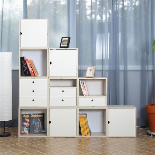 점보 오픈 공간 박스( 조립 제품) 1p 도어 바구니 수납장 수납함