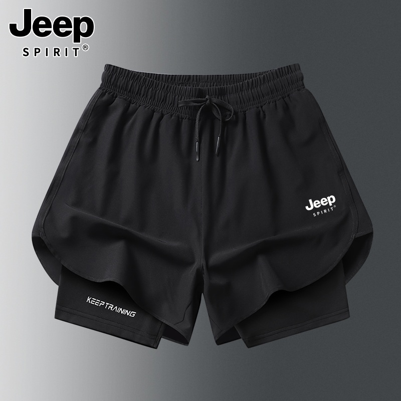 JEEP 지프 여성 2in1 투인원 러닝 쇼츠 레깅스 반바지 - 상세 이미지 4