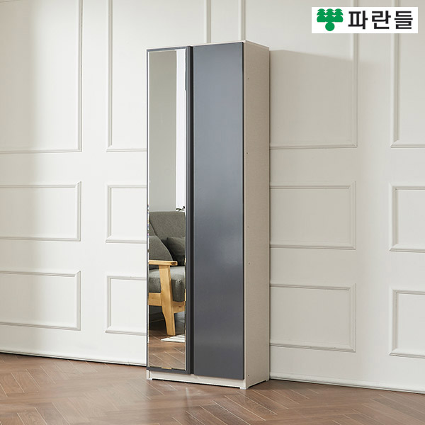 파란들가구 전면 LPM 800X1820 전신거울 도어신발장 수납장 - 메인 이미지