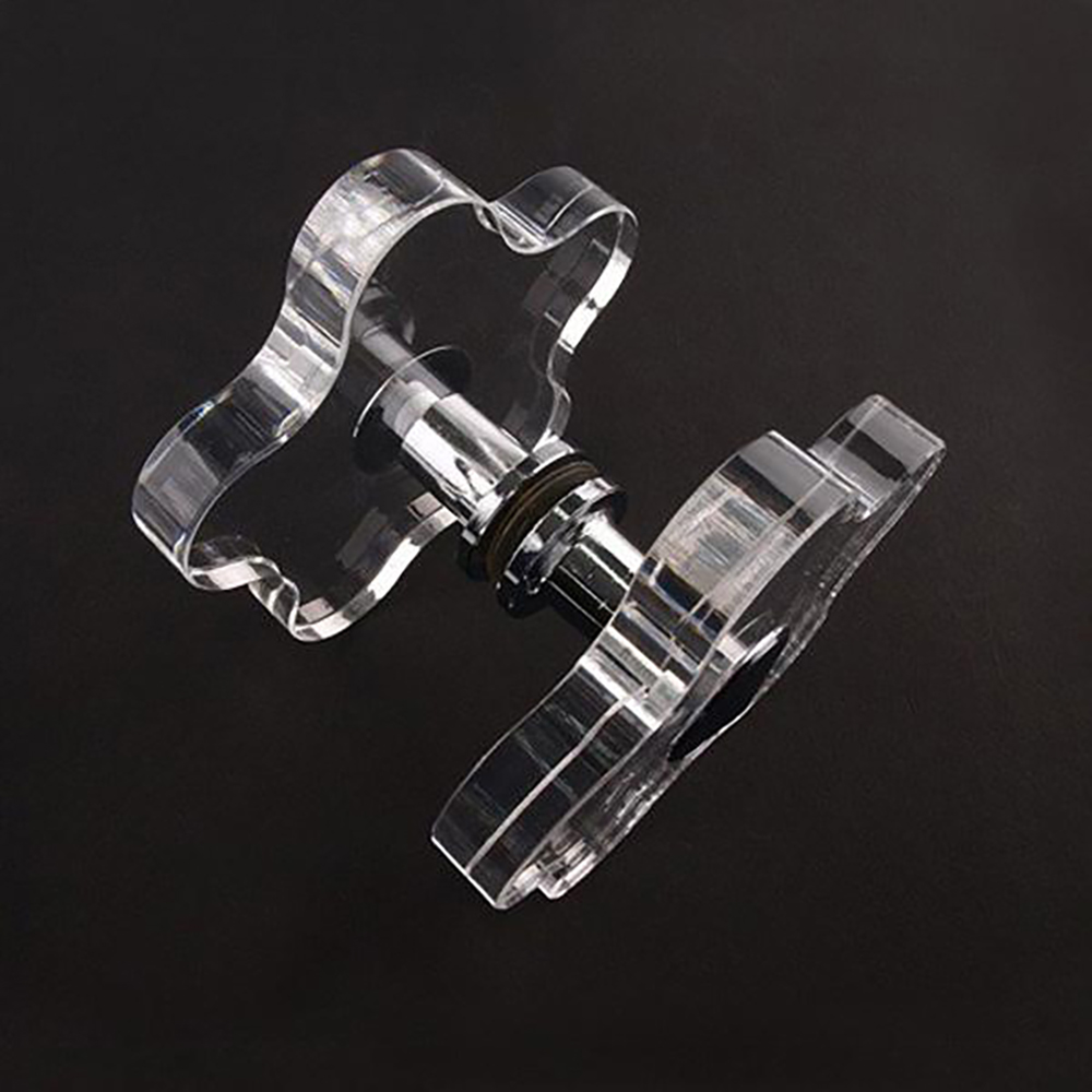 VCB 강화도어 손잡이 아크릴 별 90 파이 가구 인테리어 문손잡이 고정 그립핸들