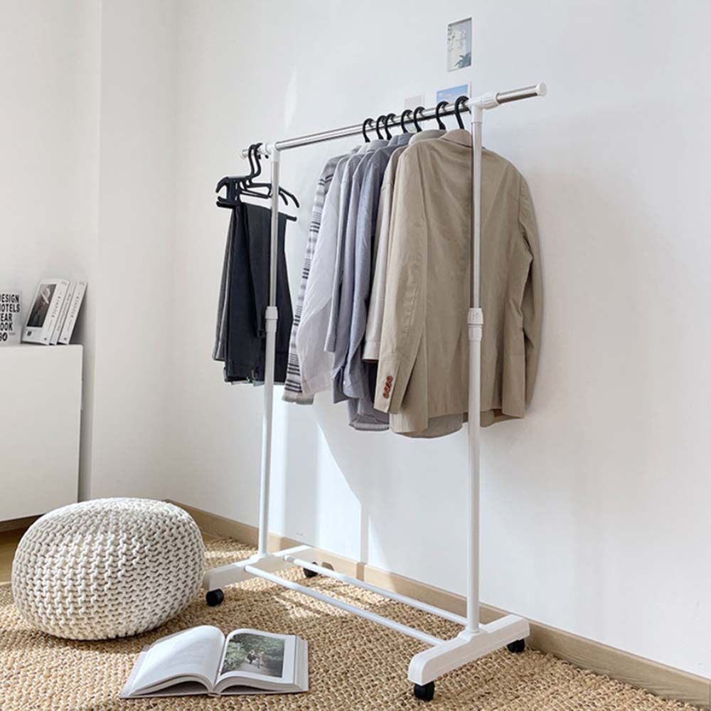 이동식 매장용 바퀴 행거 선반 수납