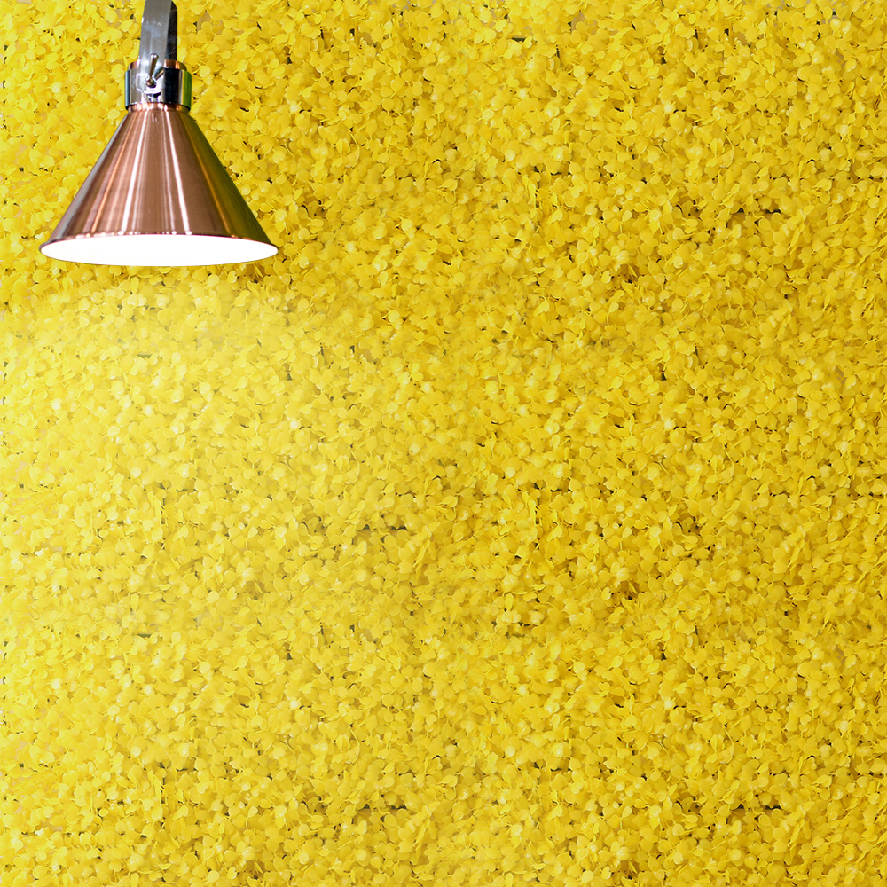 프리티 벽장식 인조잔디( 옐로우) (60x 40 cm) 인공 조화 매트 실내 옥상