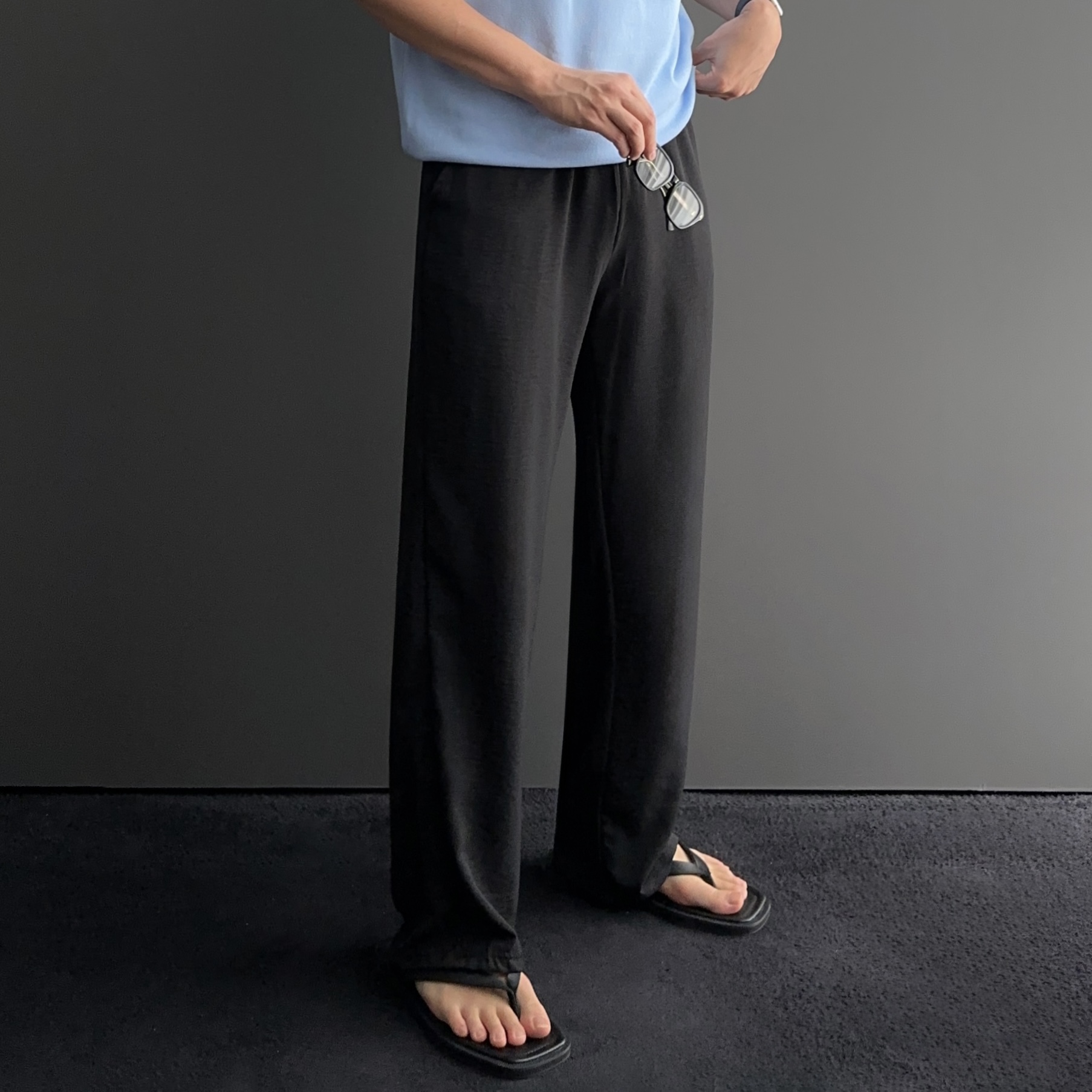 1+1 남성린넨바지 남자린넨슬랙스 마바지 - 상세 이미지 3