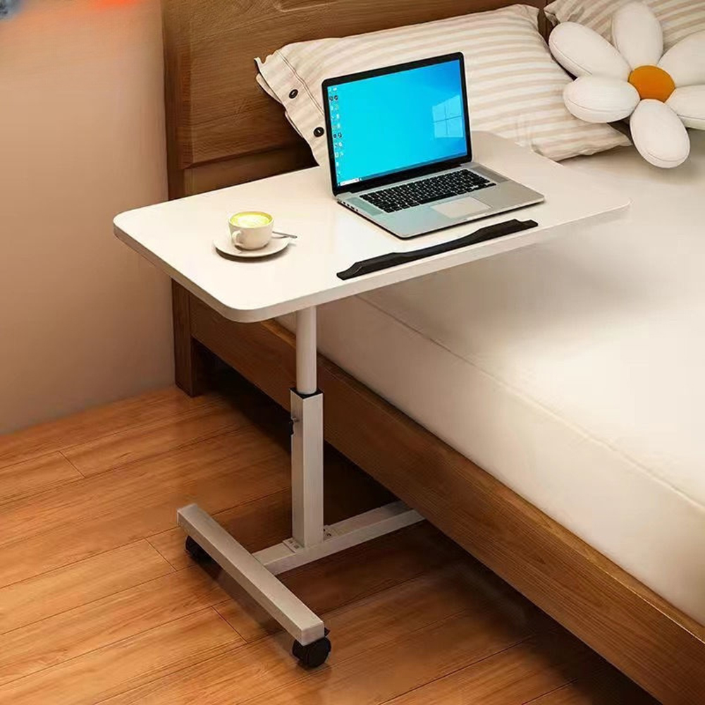 각도 조절 사이드 테이블( 화이트) 침대 소파 틈새 공간 쇼파 거실 이동식 간이