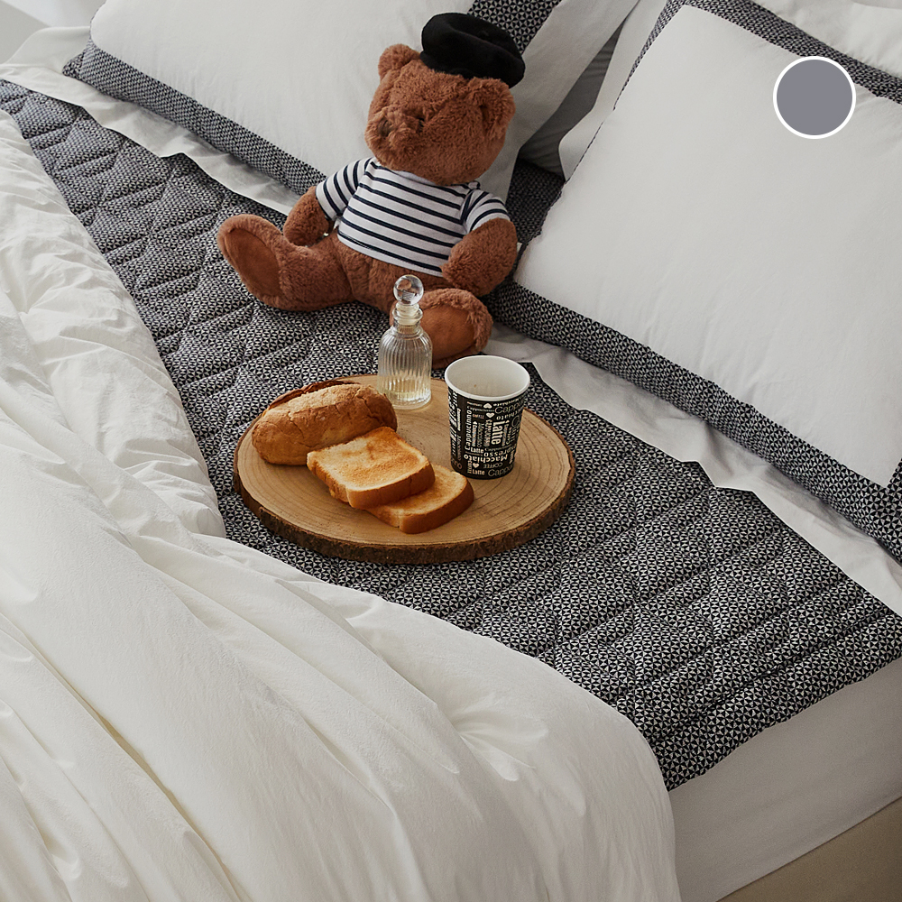 국내 생산 고밀도 60 수 순면 사계절 밴딩 누빔 매트리스 침대 패드 SS Q