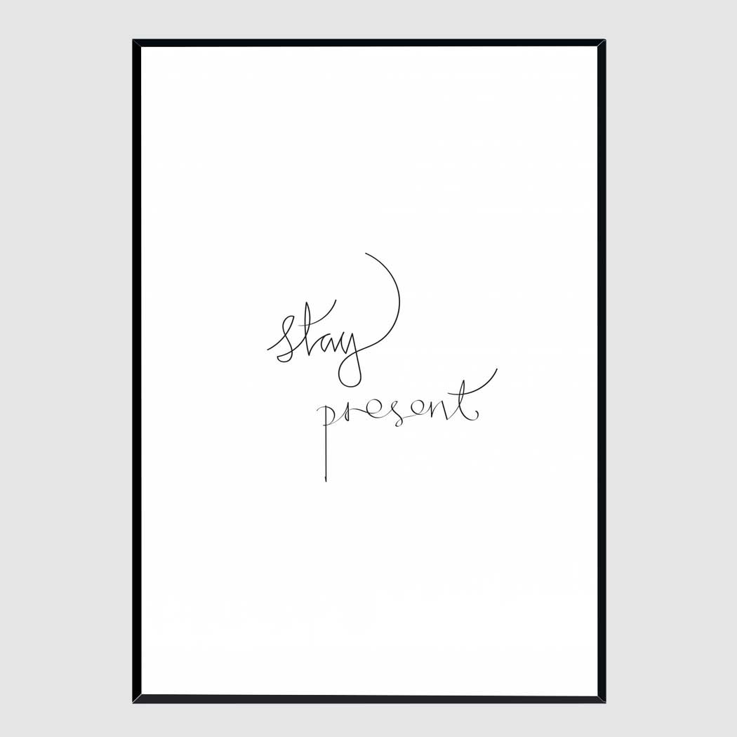 깔금한 액자 Stay Present A3 사이즈 가벼운 몰딩 대형 프레임 제작 웨딩 - 상품 이미지