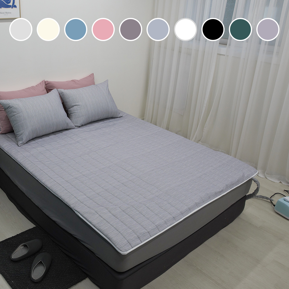 국내 생산 온수 마이크로 실크 모달 누빔 매트리스 침대 커버 모음전 12 colors