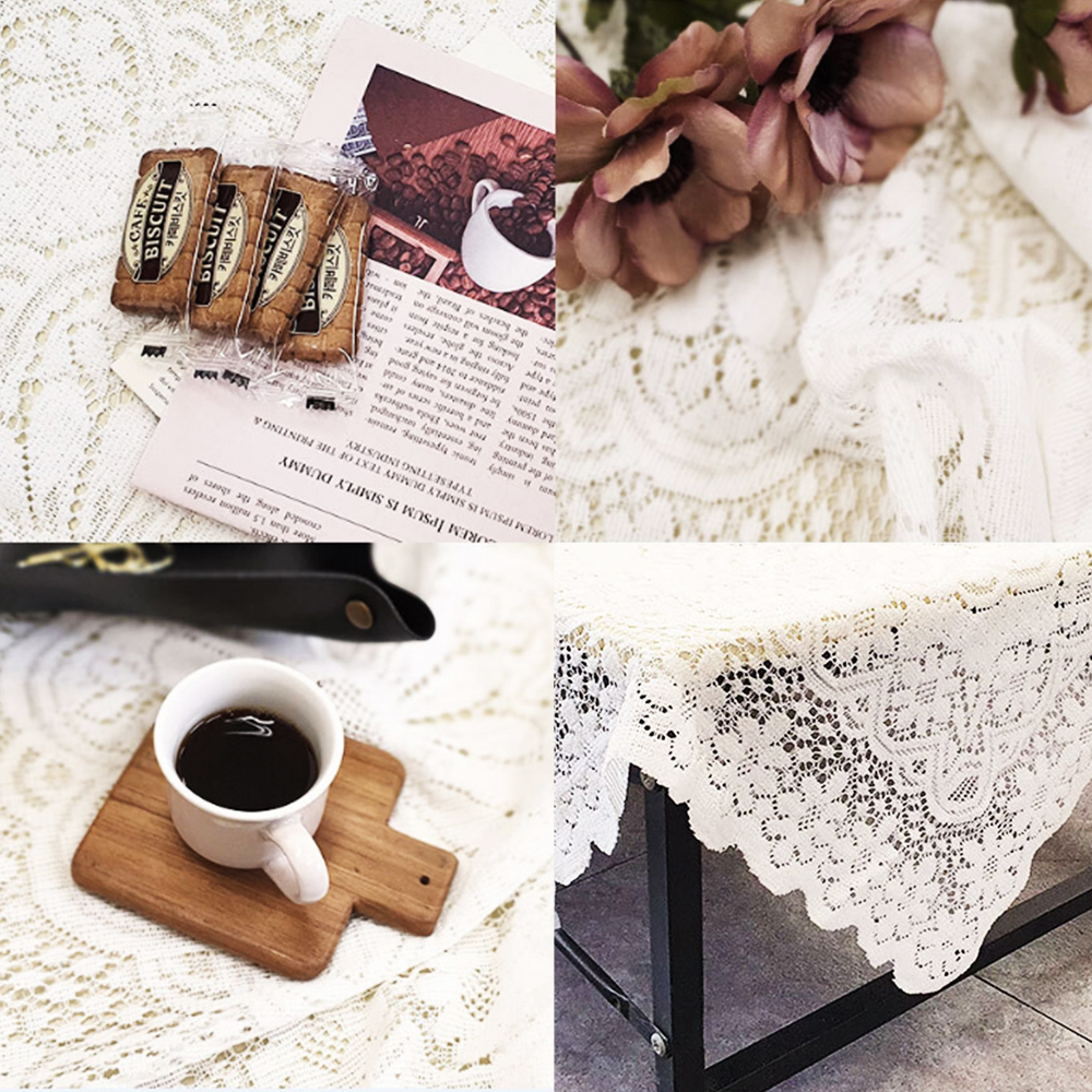레이스 식탁보 밥상 테이블보 깔개 러너 커버 덮개 북유럽 방수 패드 감성 디자인