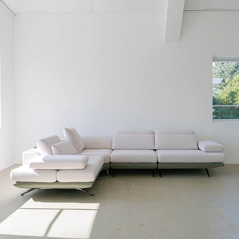 헨지디자인 라파엘 리프트 4인 코너형 매버릭 패브릭소파 홈카페 신혼가구