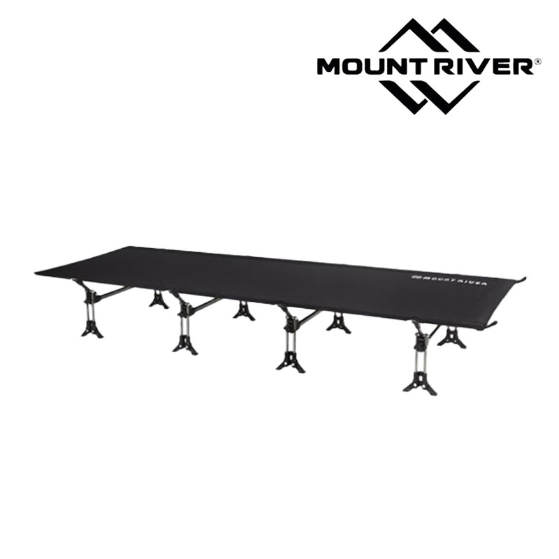 마운트리버 경량야전침대 코트816 플러스 블랙 캠핑 간이 휴대용 야상 침대 침상