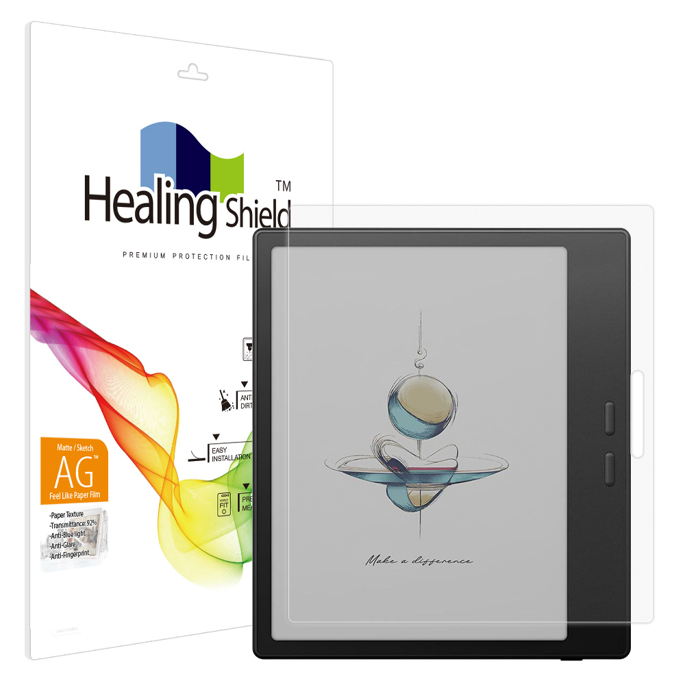 오닉스 북스 고 컬러 7 2세대 항균 종이질감 블루라이트차단 액정보호필름