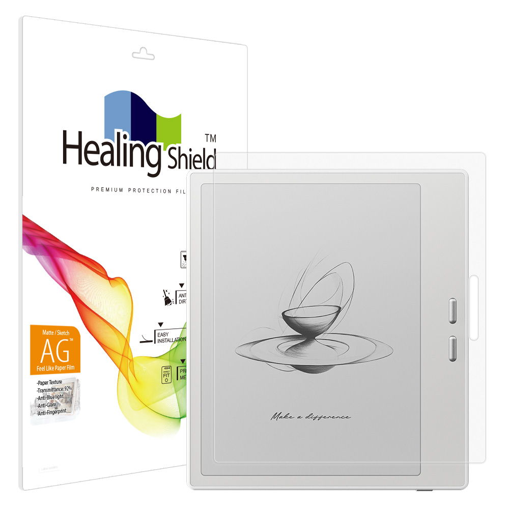 오닉스 북스 고 7 2세대 항균 종이질감 블루라이트차단 액정보호필름