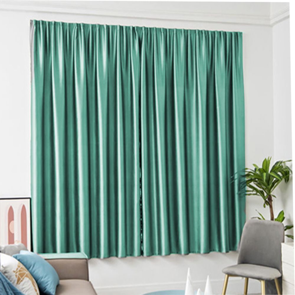 무지 암막 커튼 차광 커텐 100X 150 120X 무타공 방한 나비 주름 거실