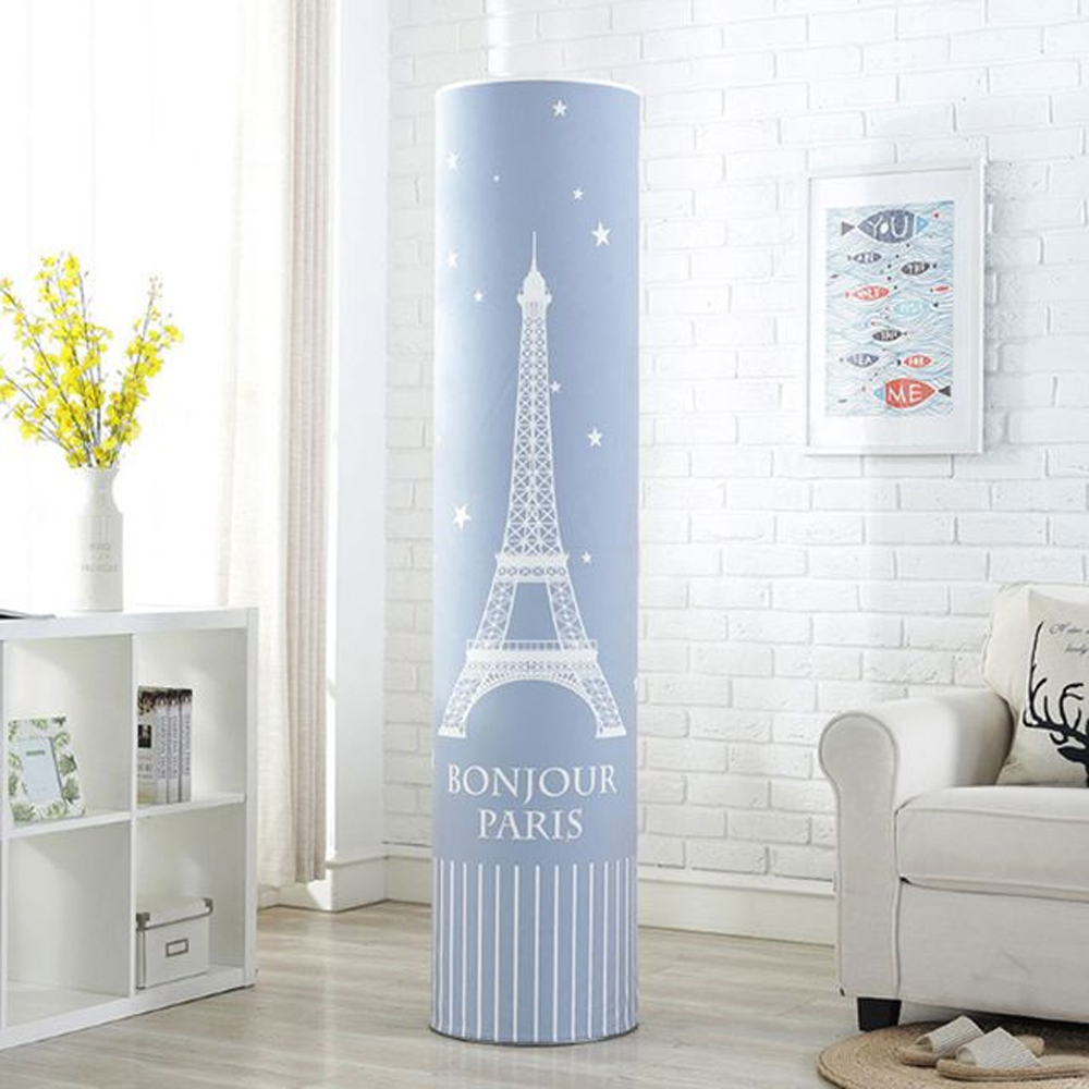 스탠드 에어컨 커버 먼지 덮개 보관 가리개 원형 깔끔한 무풍 듀얼