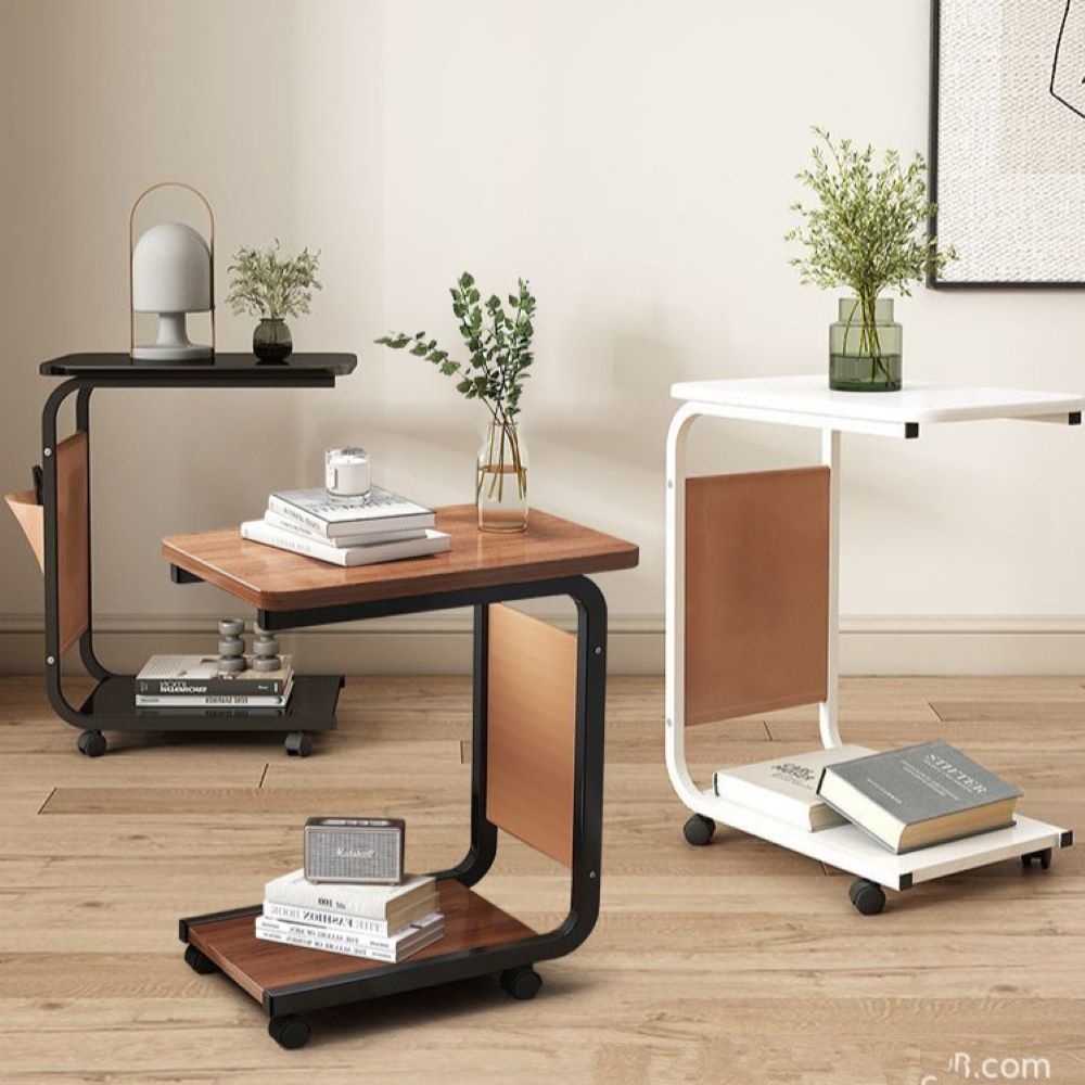 이동식 2단 트롤리 사이드 테이블탁 협 침대협탁 북트롤리 소파 쇼파 티테이블
