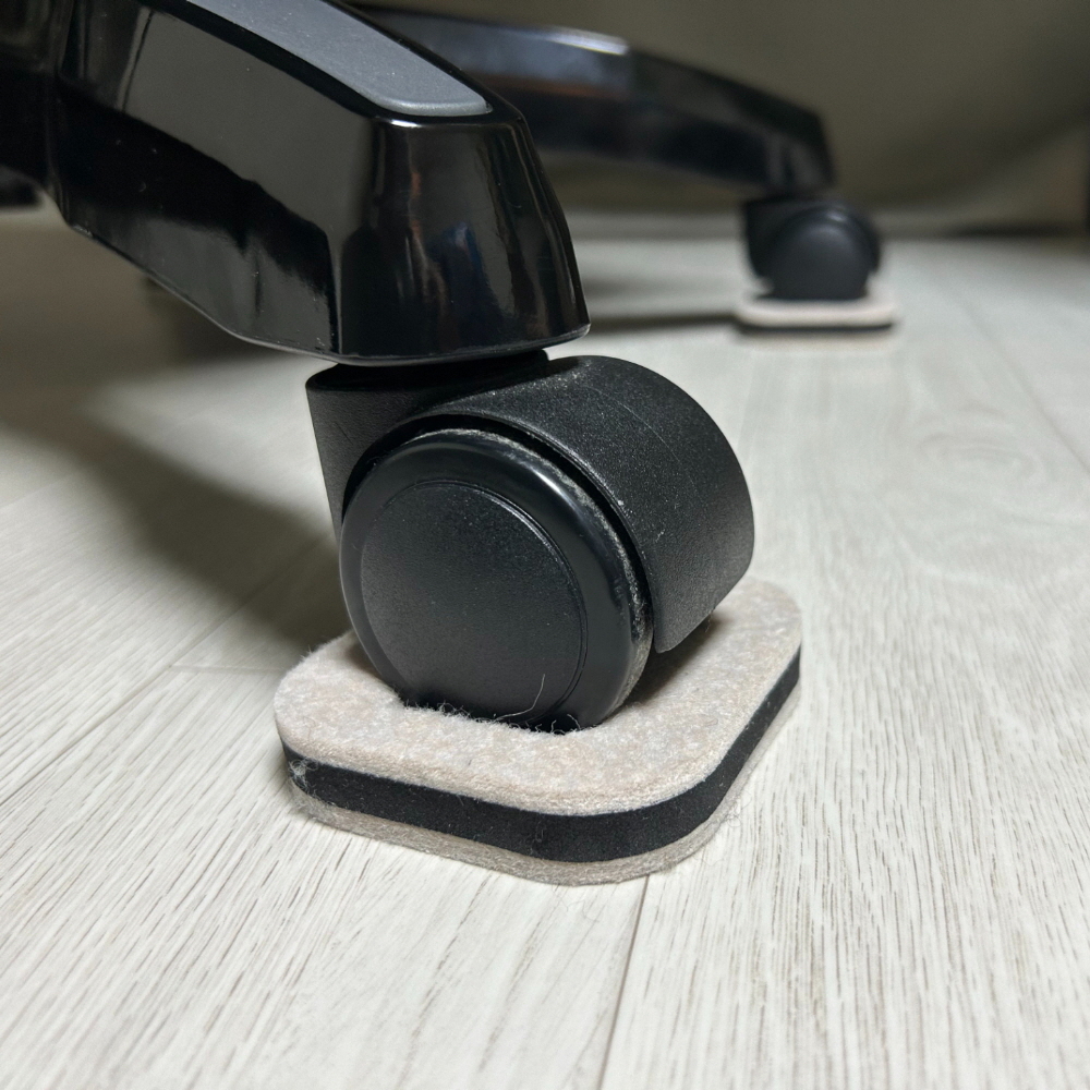 의자 바퀴 고정 펠트 의자발캡 화이트 5P 커버 고정캡