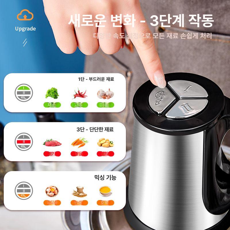 가정용 소형 스테인 고기 분쇄기 고기분쇄기 기기 다기능 전기 육류 조리기 주방가전 2L 250W 칼날1개 - 상세 이미지 5