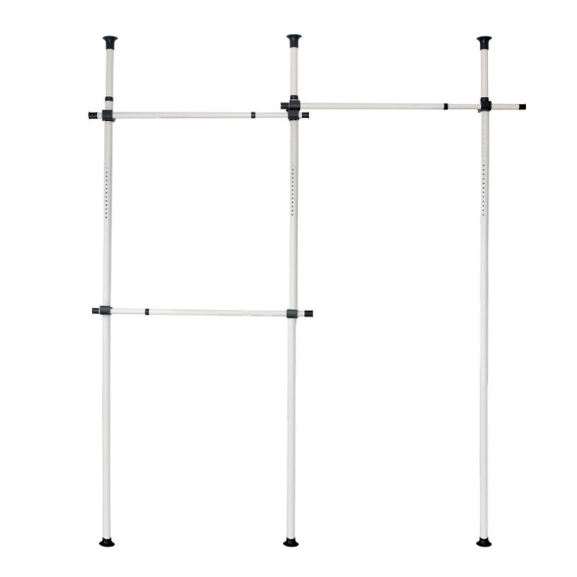 행거 드레스룸 옷걸이 기둥 함마톤 3단 280 cm 옷행거 옷가게 옷장 옷방 벽행거