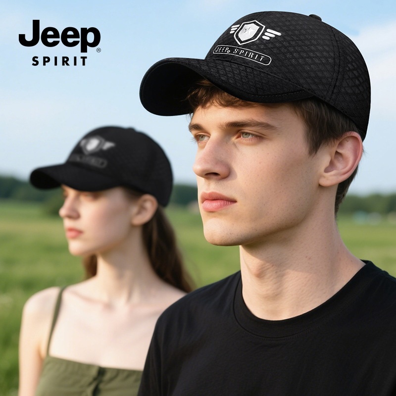 JEEP SPIRIT 봄 여름용 남녀용 야구모자 야외용 자외선 차단 통기성 모자 - 상품 이미지