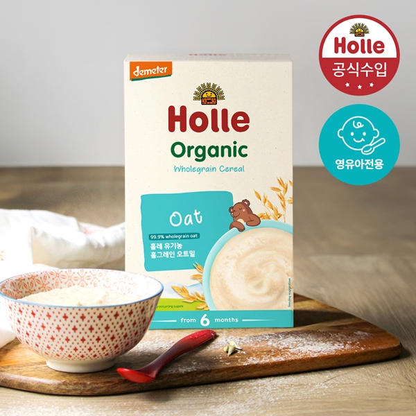 [라운지 전용상품] 홀레 유기농 홀그레인 오트밀 이유식