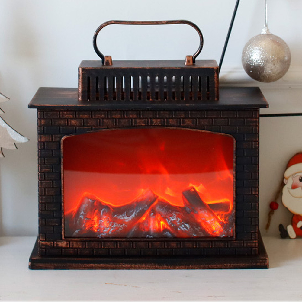 빈티지한 벽난로 디자인 불멍 무드등 램프 캠핑장 감성 용품 생일 선물 로맨틱 선물로좋은
