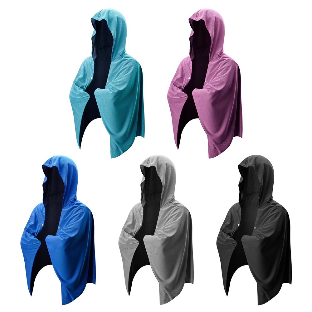 후드 비치 타올 쿨링 극세사 스포츠 물놀이 대형 타올