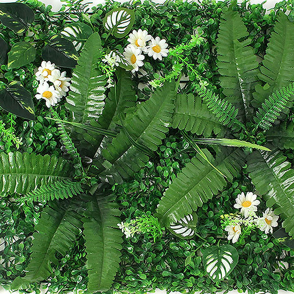 인테리어 정원 벽장식 인조잔디( 60x 40 cm) (믹스 리프) 인공 가짜 모조 조경 - 메인 이미지