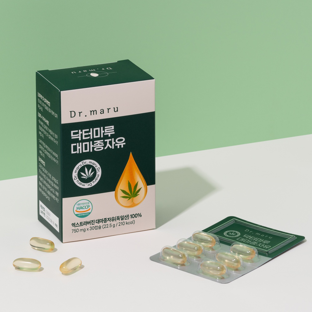 대마종자유 대마씨유 100% 햄프씨드 효능 750mg x 30캡슐 - 상세 이미지 3