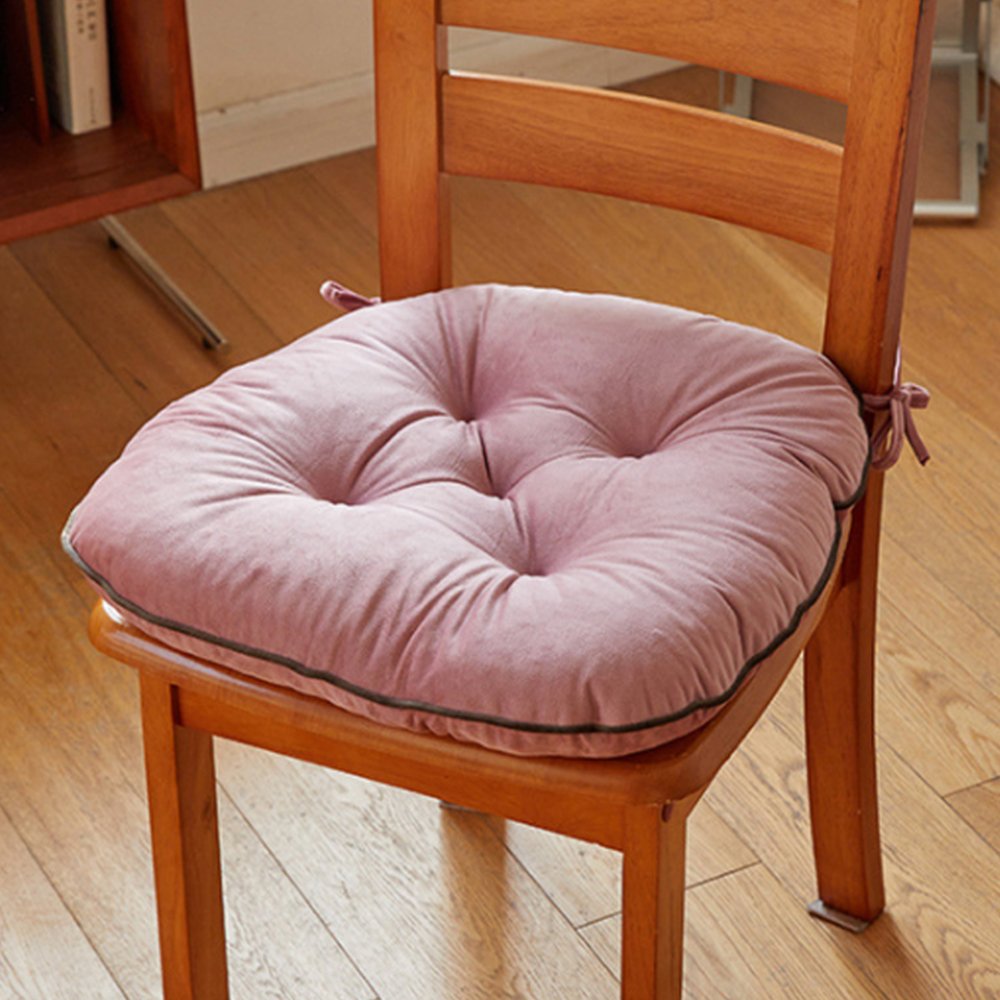 푹신 극세사 의자 방석 사무실 도톰한 사각 DT 1311353 쿠션 식탁 바닥 좌식