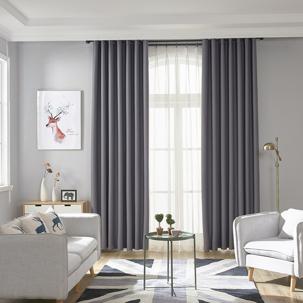 허그문 쉐이디 암막 커튼 창문 커텐 작은창 압축봉 아일렛 봉커튼 원룸 아이방 화이트