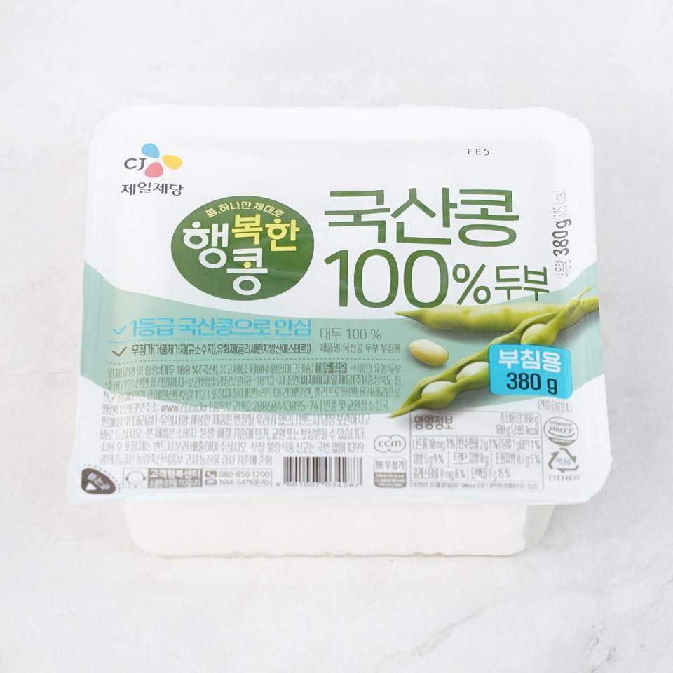 메가마트 CJ 행복한콩 국산콩100%(부침용) 380g - 메인 이미지