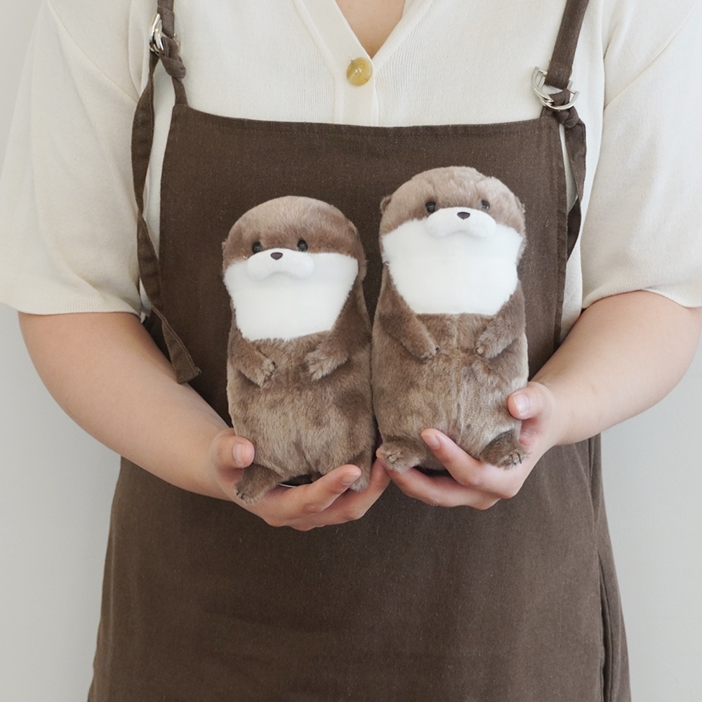 어뮤즈 수달 바다 동물 인형 16 cm [공식 귀여운 선물 해달 효달이 작은 애착 봉제 - 상품 이미지