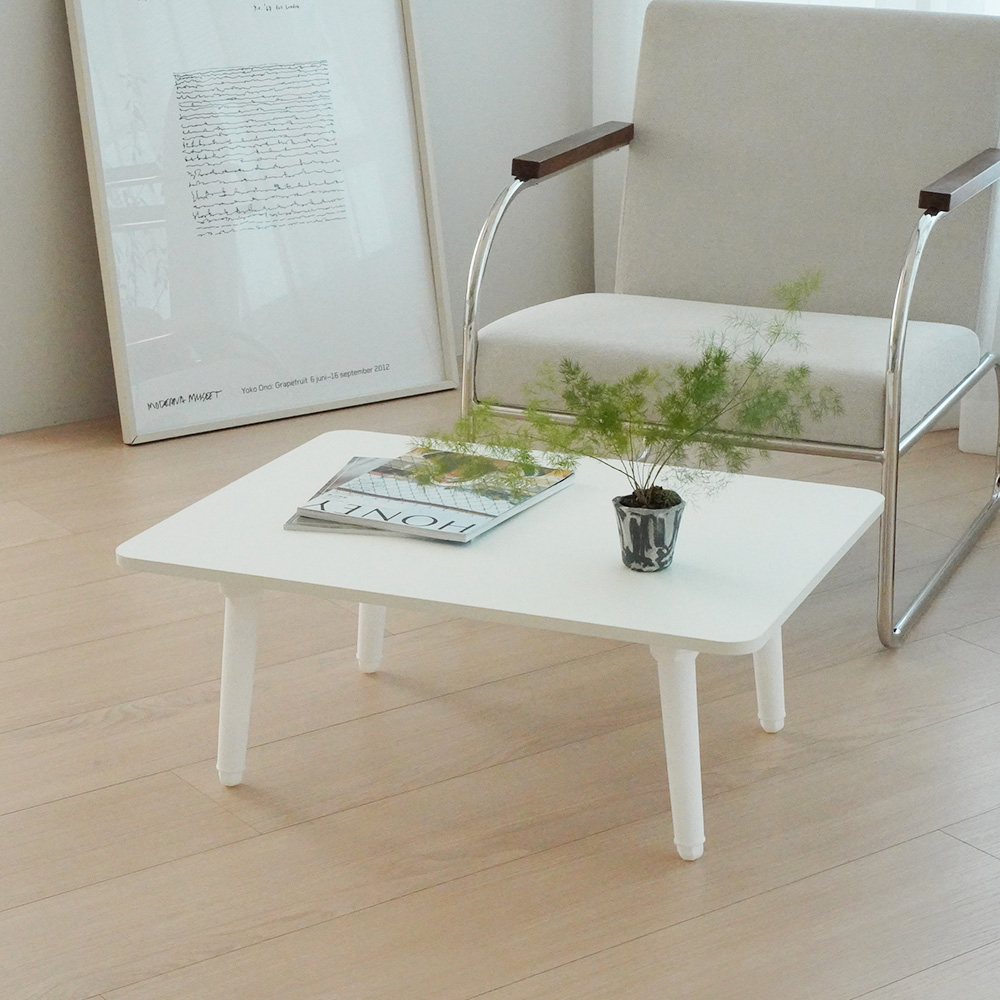 NEW 라운드 파스텔 높이 조절 좌식 거실 테이블 밥상 8060 접이식 인테리어