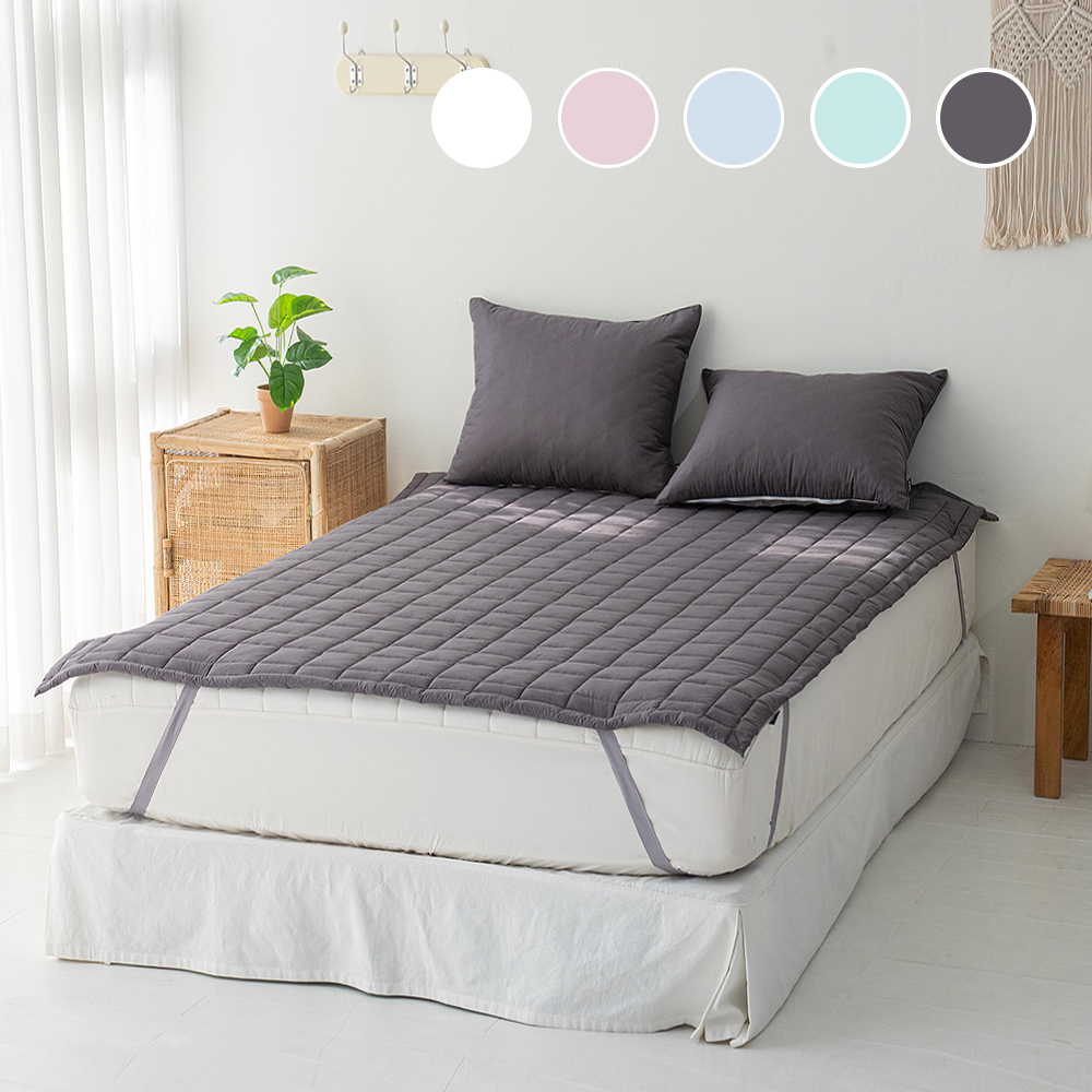 국내 생산 알러지 케어 60 수 순면 밴딩 사계절 매트리스 침대 패드 SS Q