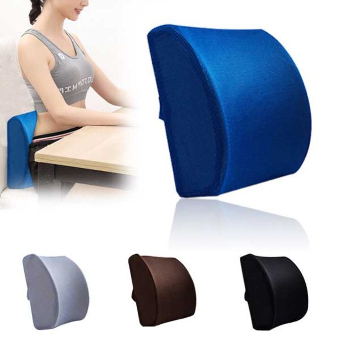 메모리폼 허리 쿠션 의자 등받이 지지대 차량용 받침대 자동차 사무실 차량용등 방석 바른