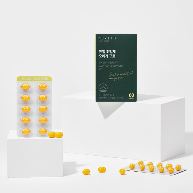 모비타 국내최초 오메가 유산균 장용성 연질캡슐 듀얼 초임계 오메가 프로 60캡슐, 3개 이미지 3
